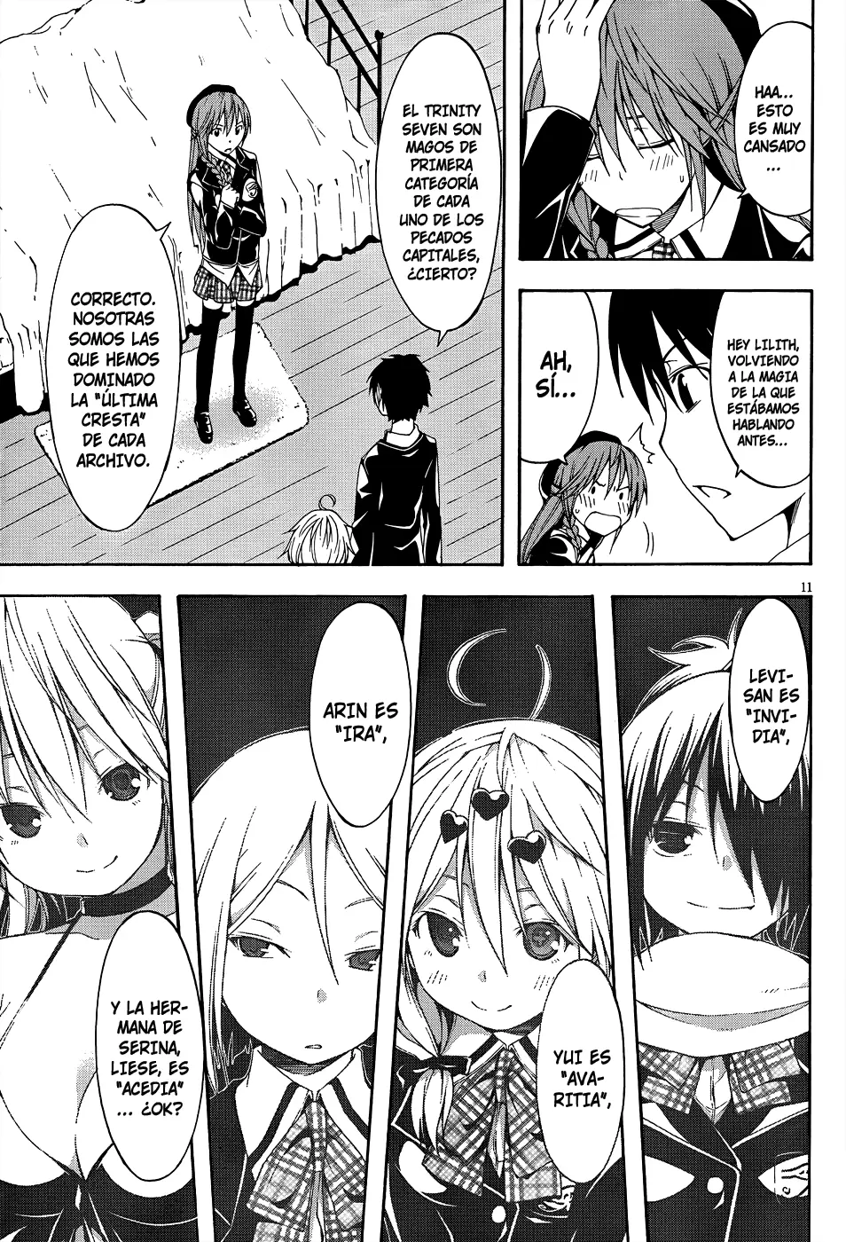 Trinity Seven capítulo 18, página 15