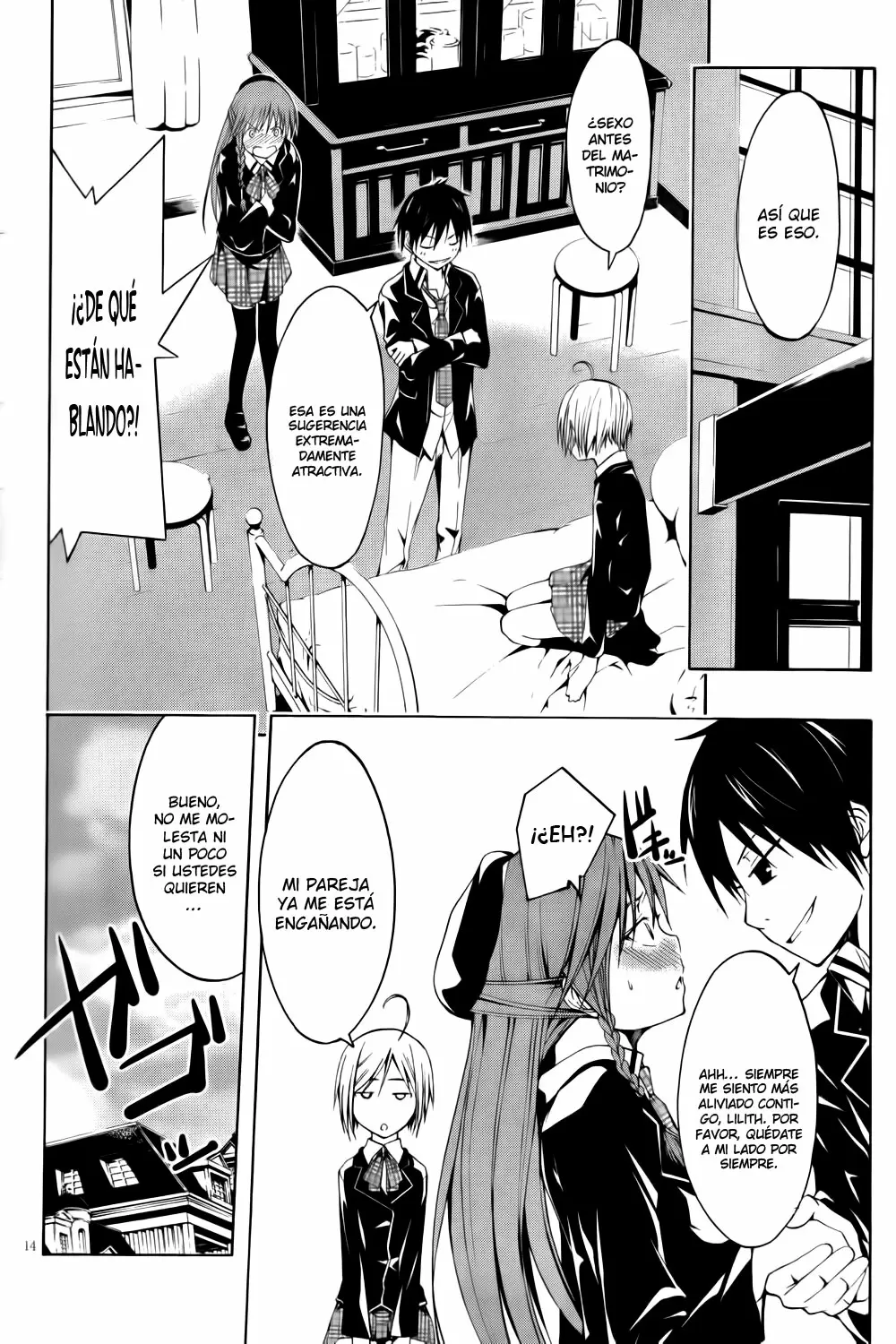 Trinity Seven capítulo 3, página 15