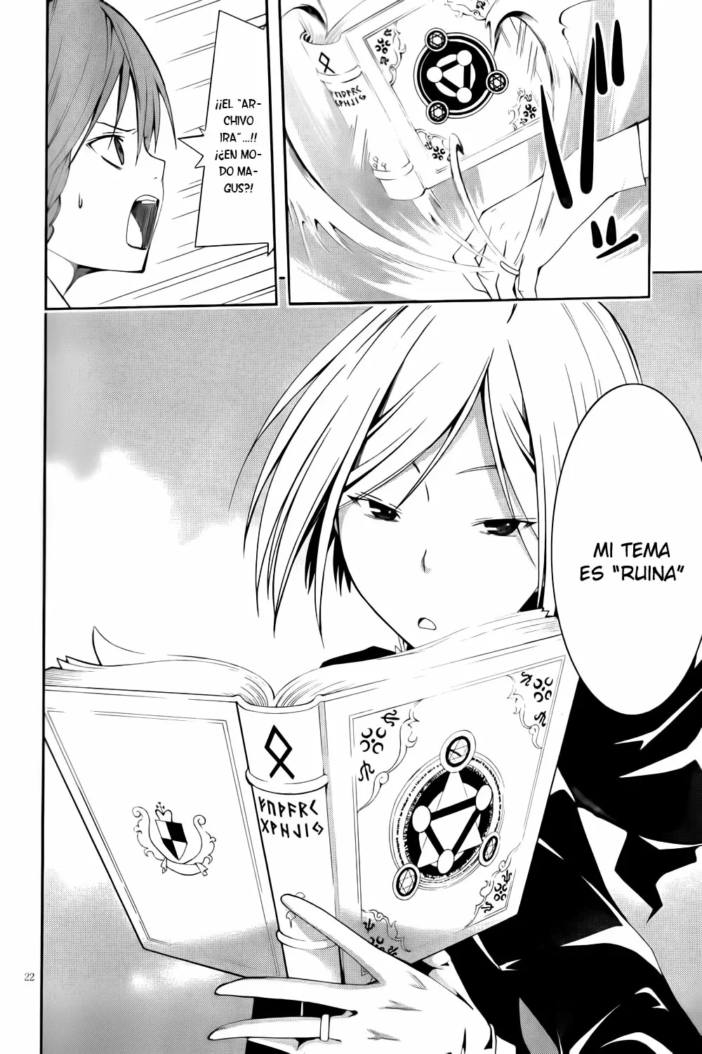 Trinity Seven capítulo 3, página 23