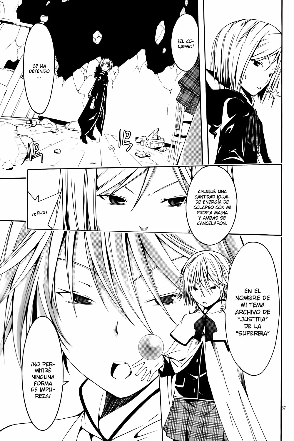 Trinity Seven capítulo 3, página 37