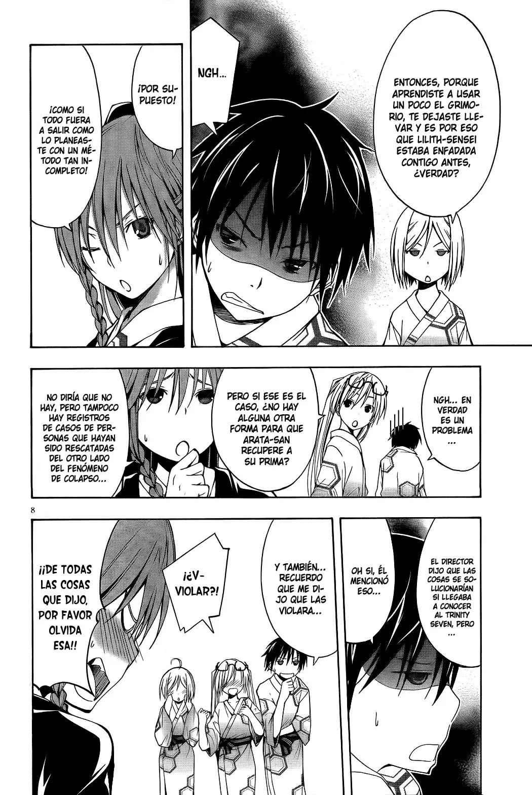 Trinity Seven capítulo 6, página 9