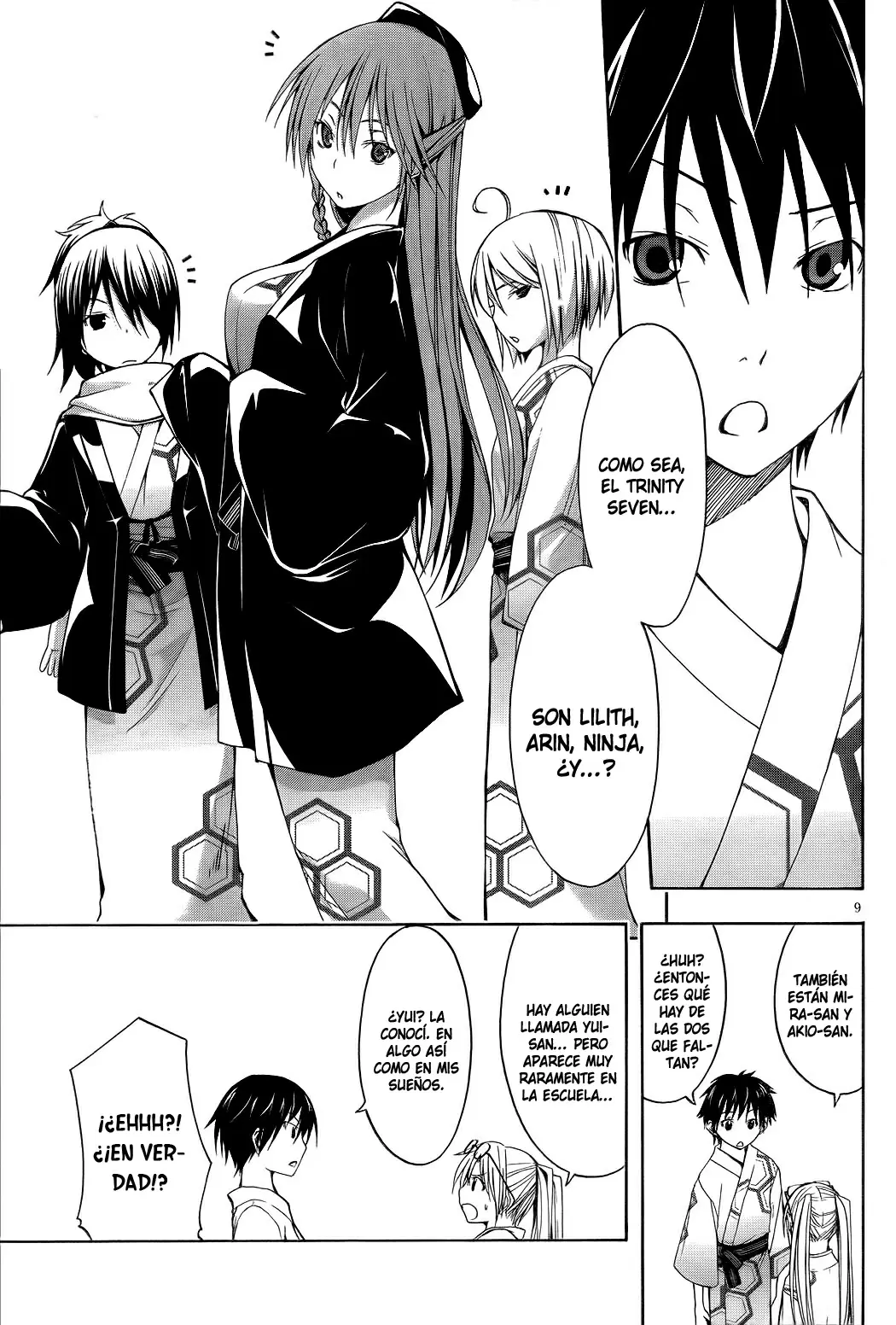 Trinity Seven capítulo 6, página 10
