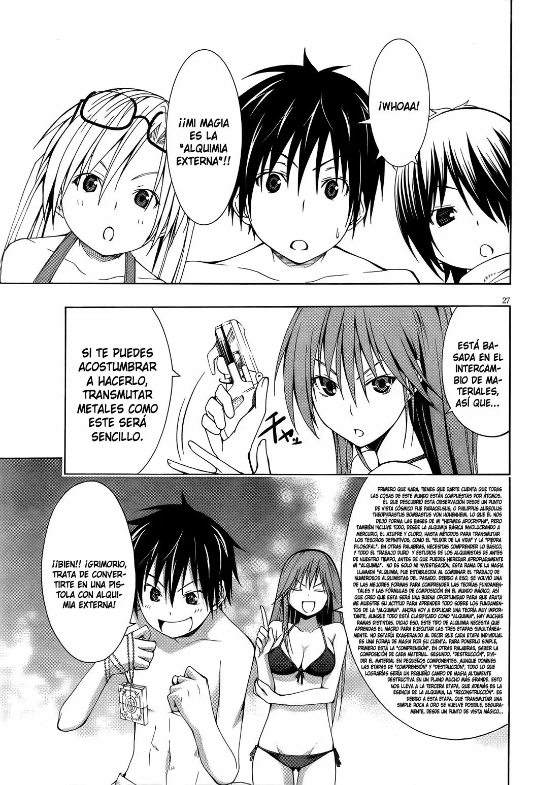 Trinity Seven capítulo 6, página 28