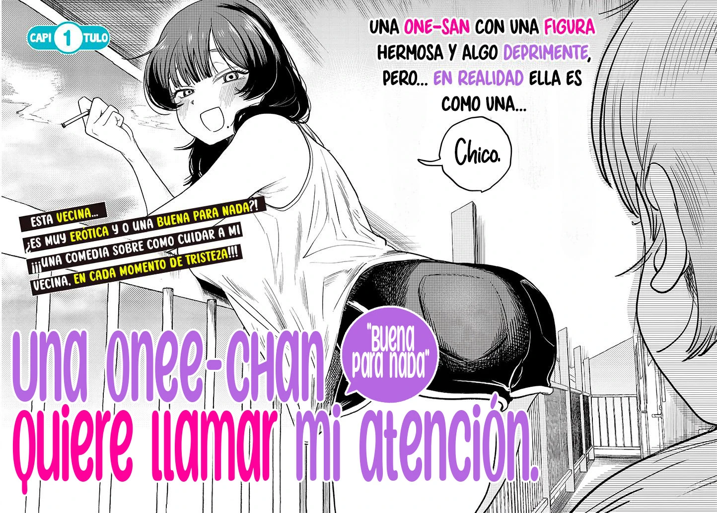 Una onee-chan "buena para nada" quiere llamar mi atención. capítulo 1, página 3