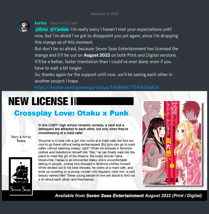 Crossplay Love: Otaku x Punk capítulo 7, página 12