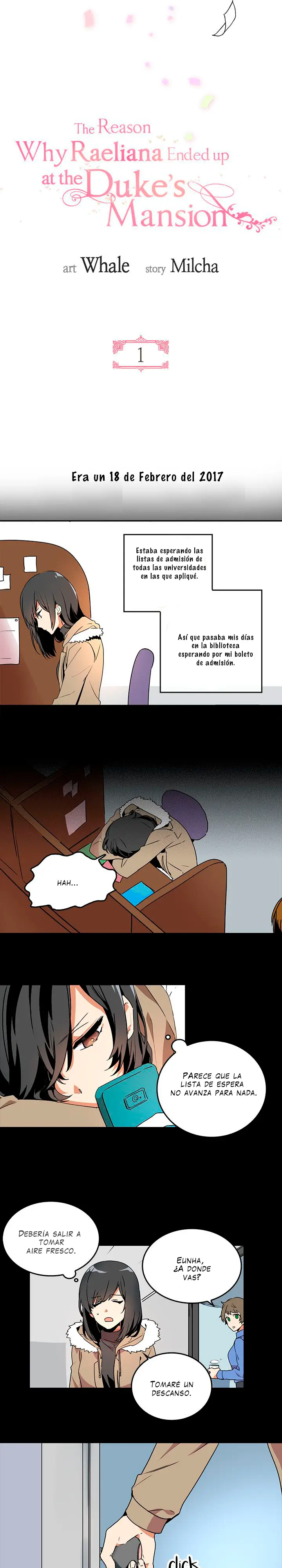 La razón por la cual Raeliana terminó en la mansión del duque capítulo 1, página 4