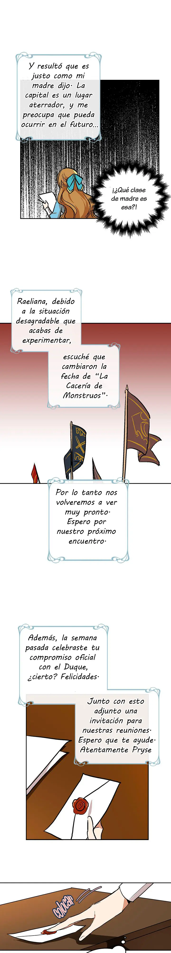 La razón por la cual Raeliana terminó en la mansión del duque capítulo 28, página 3