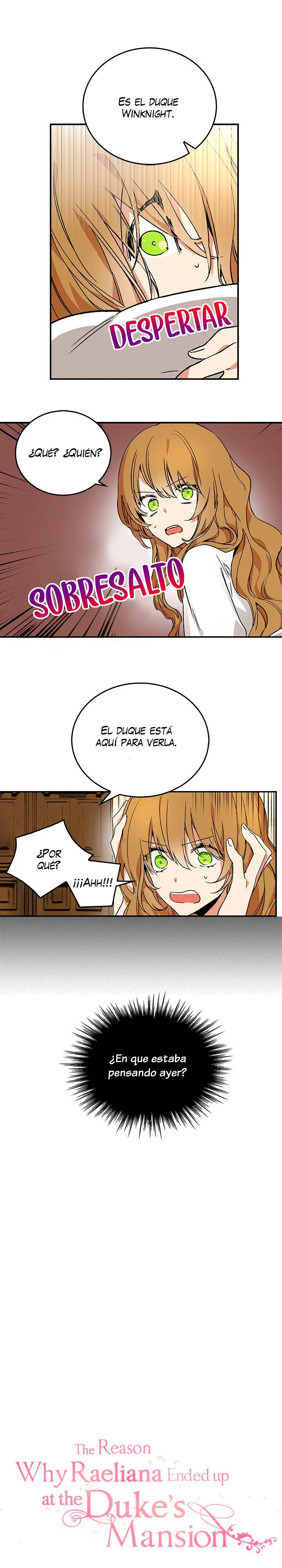 La razón por la cual Raeliana terminó en la mansión del duque capítulo 5, página 3