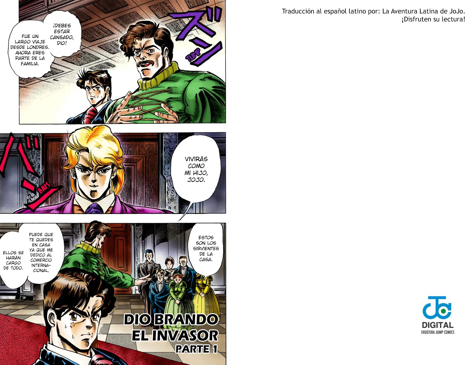 JoJo's Bizarre Adventure, Part 1: Phantom Blood (Official Colored) capítulo 2, página 1