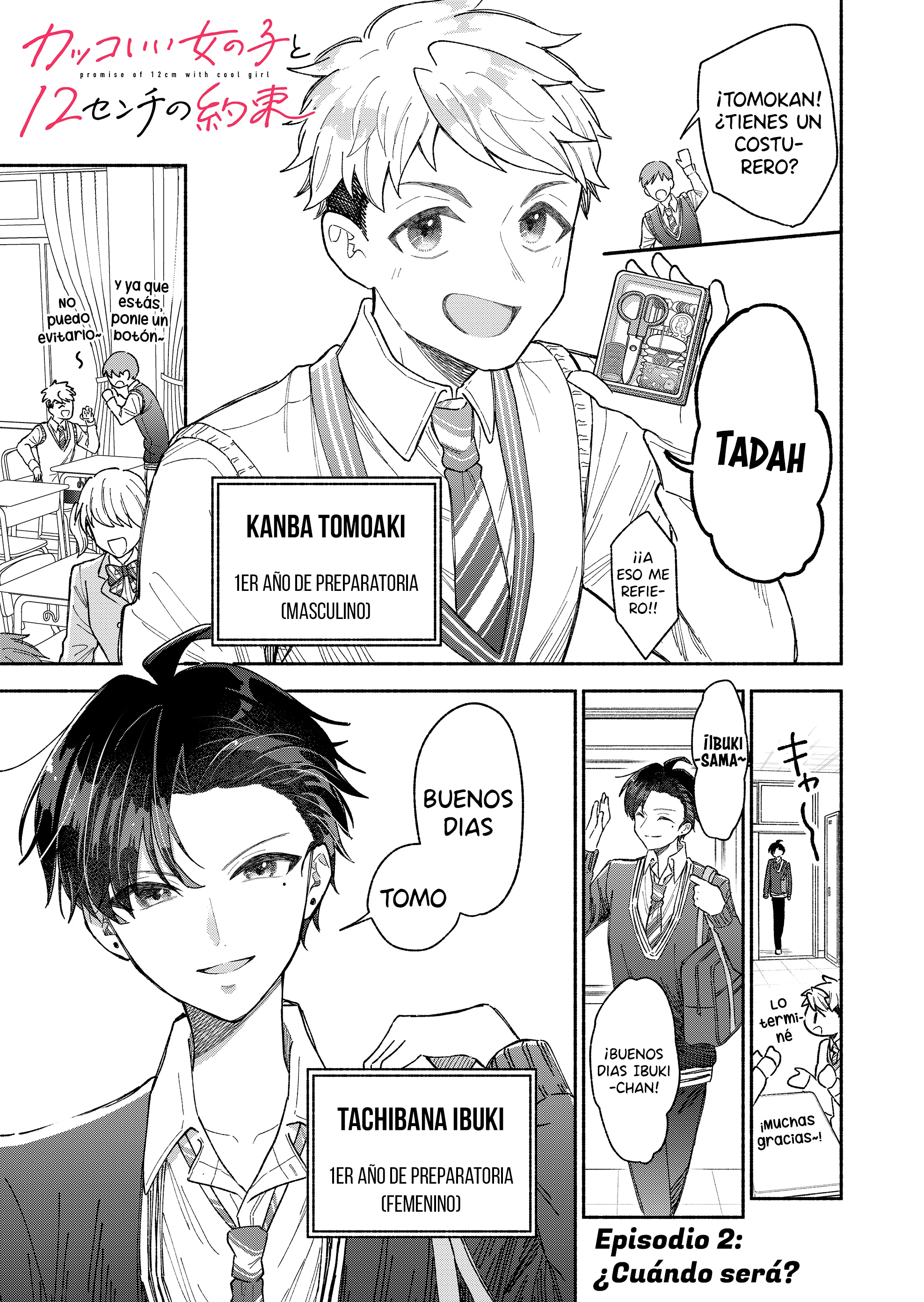 Kakkoii Onnanoko to 12-centi no Yakusoku capítulo 2, página 2