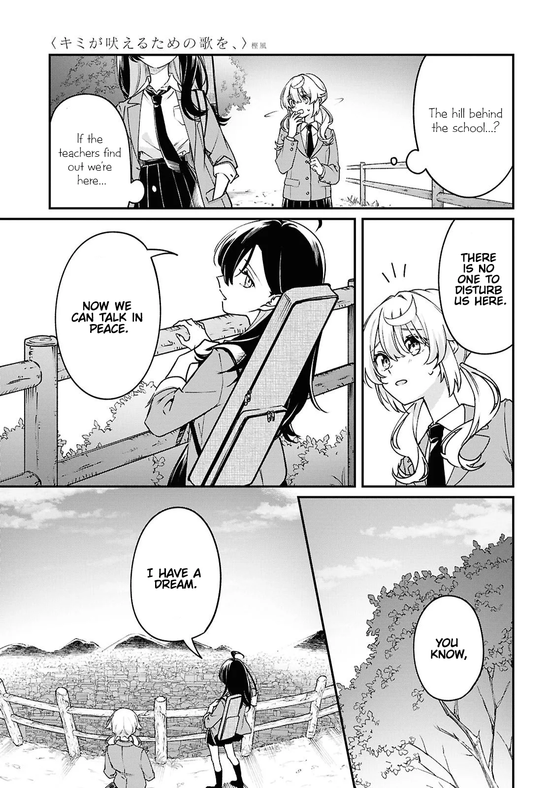 Kimi ga Hoeru Tame no Uta wo, capítulo 2, página 28