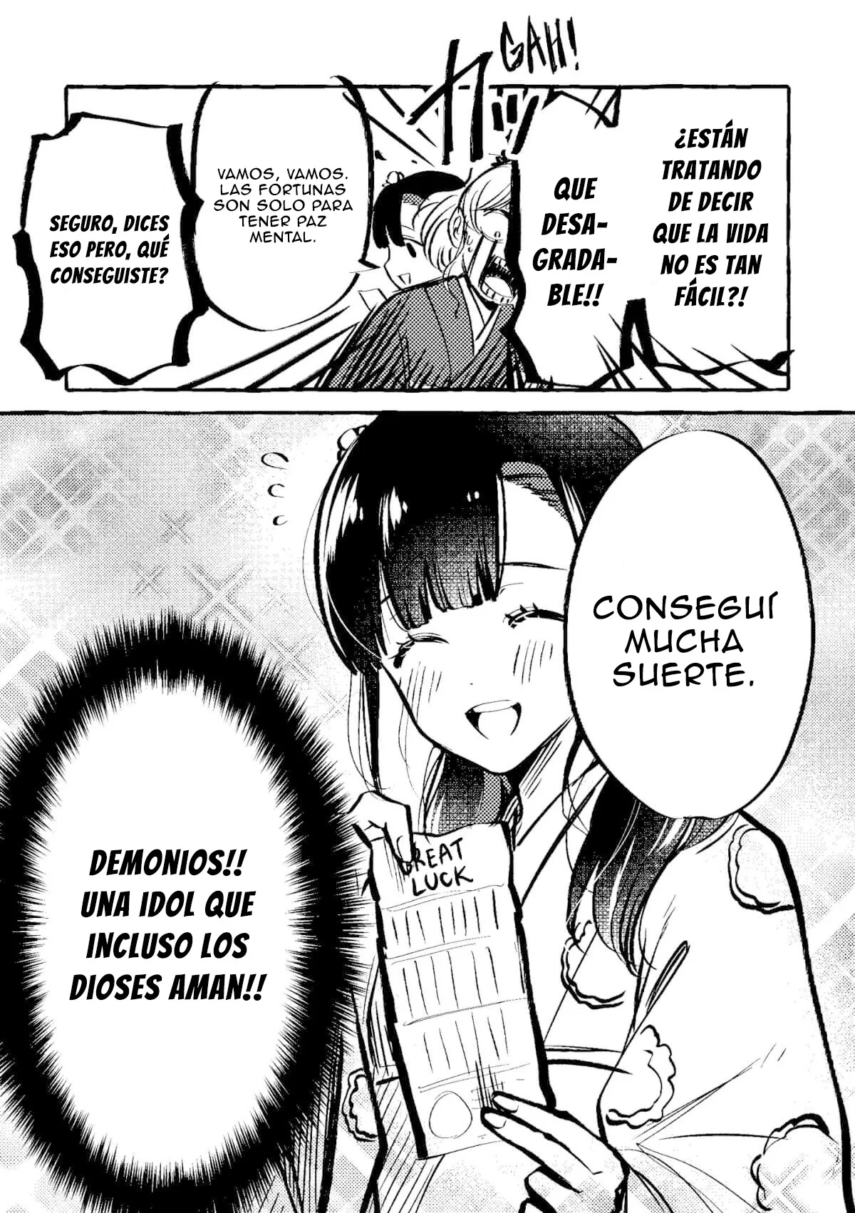 Oni Ure Idol ga Kyou mo Watashi wo Oshitekuru capítulo 10.1, página 2