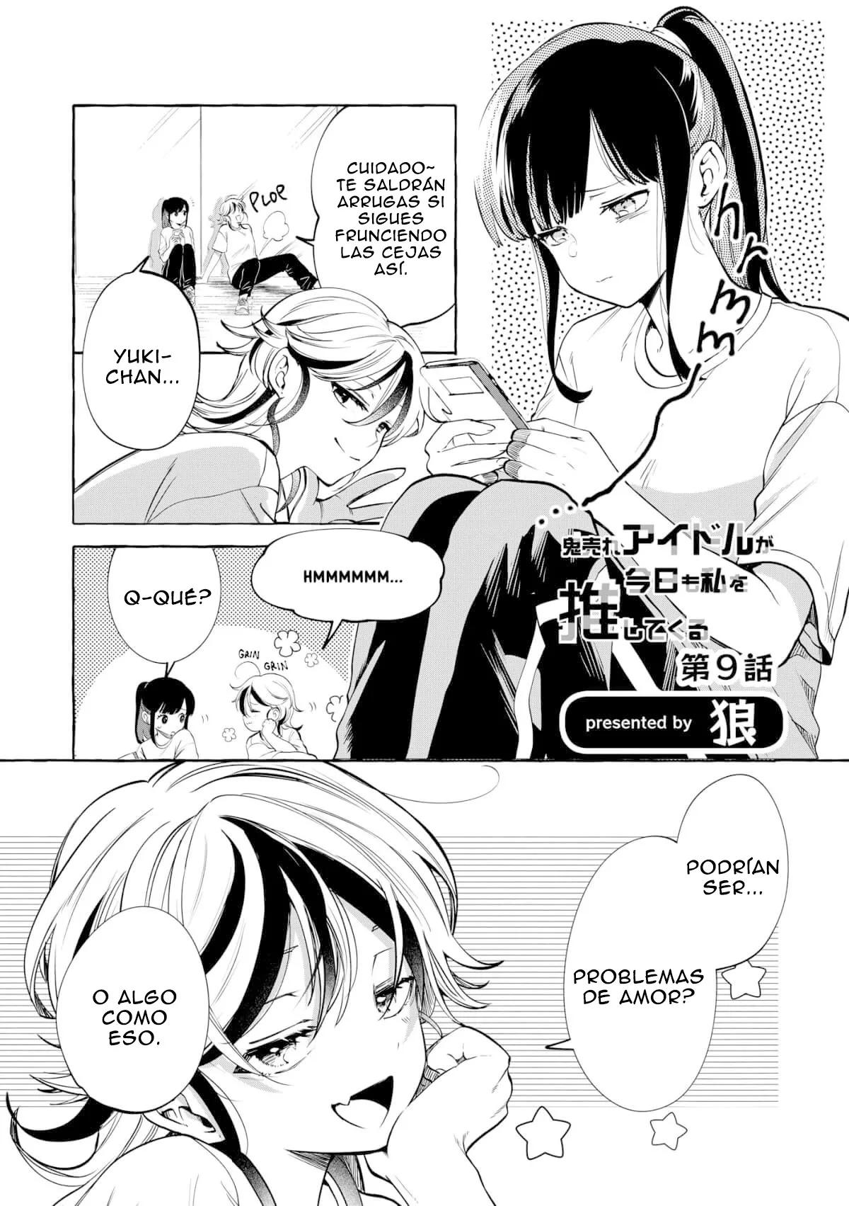Oni Ure Idol ga Kyou mo Watashi wo Oshitekuru capítulo 9, página 1