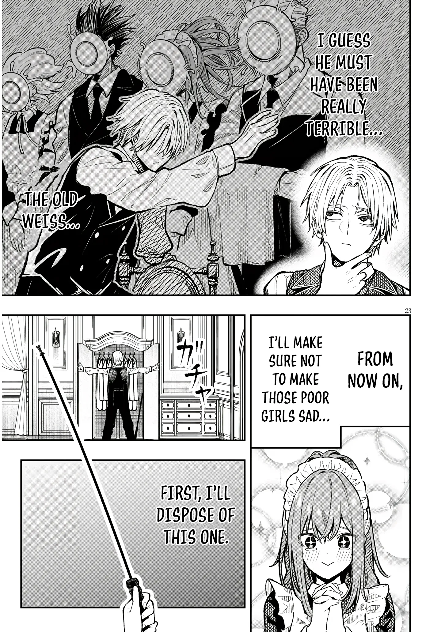 Taida na Akujoku Kizoku ni Tensei shita Ore, Scenario wo Bukkowashitara Kikakugai no Maryoku de Saikyou ni Natta capítulo 1, página 23