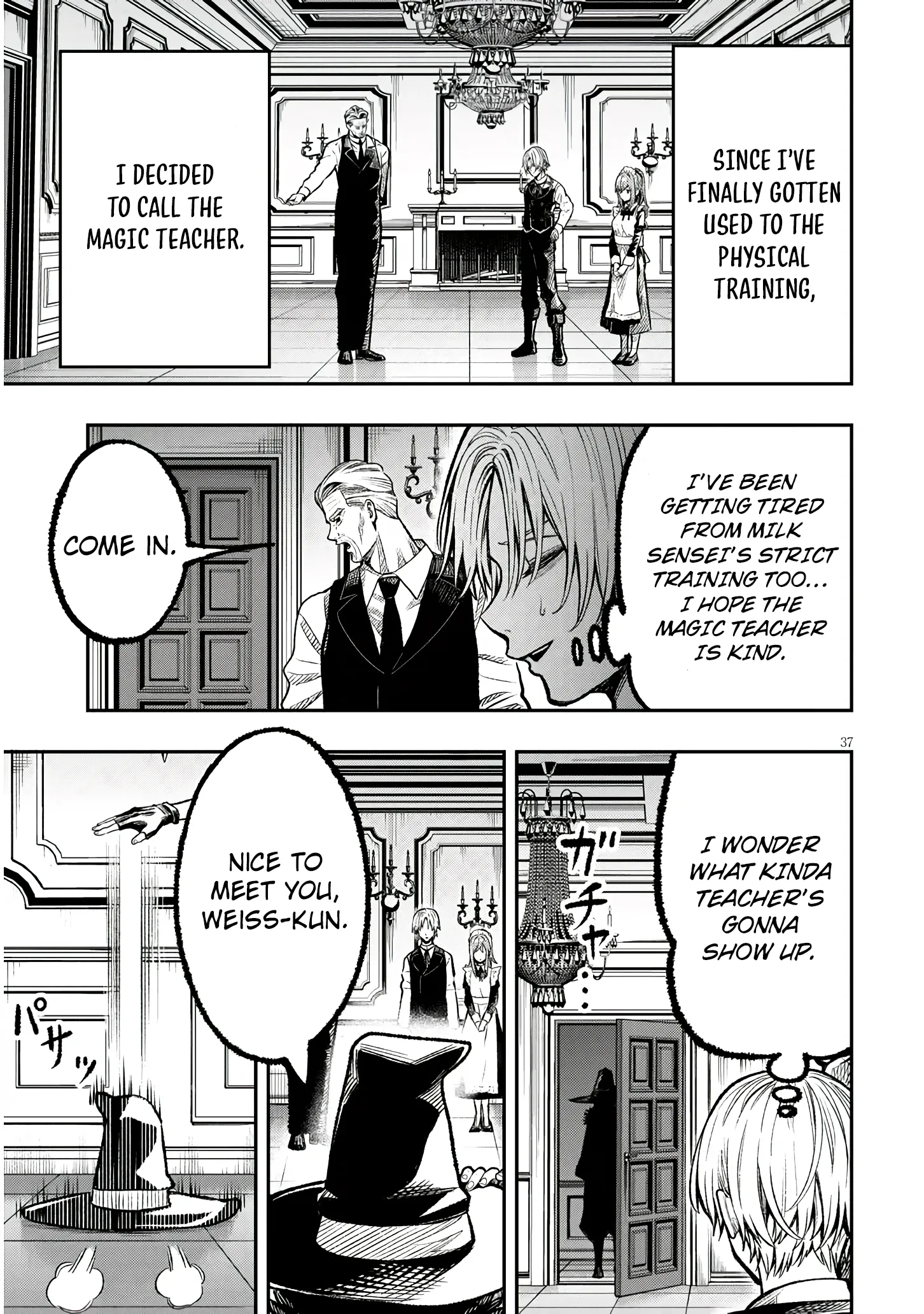 Taida na Akujoku Kizoku ni Tensei shita Ore, Scenario wo Bukkowashitara Kikakugai no Maryoku de Saikyou ni Natta capítulo 1, página 37