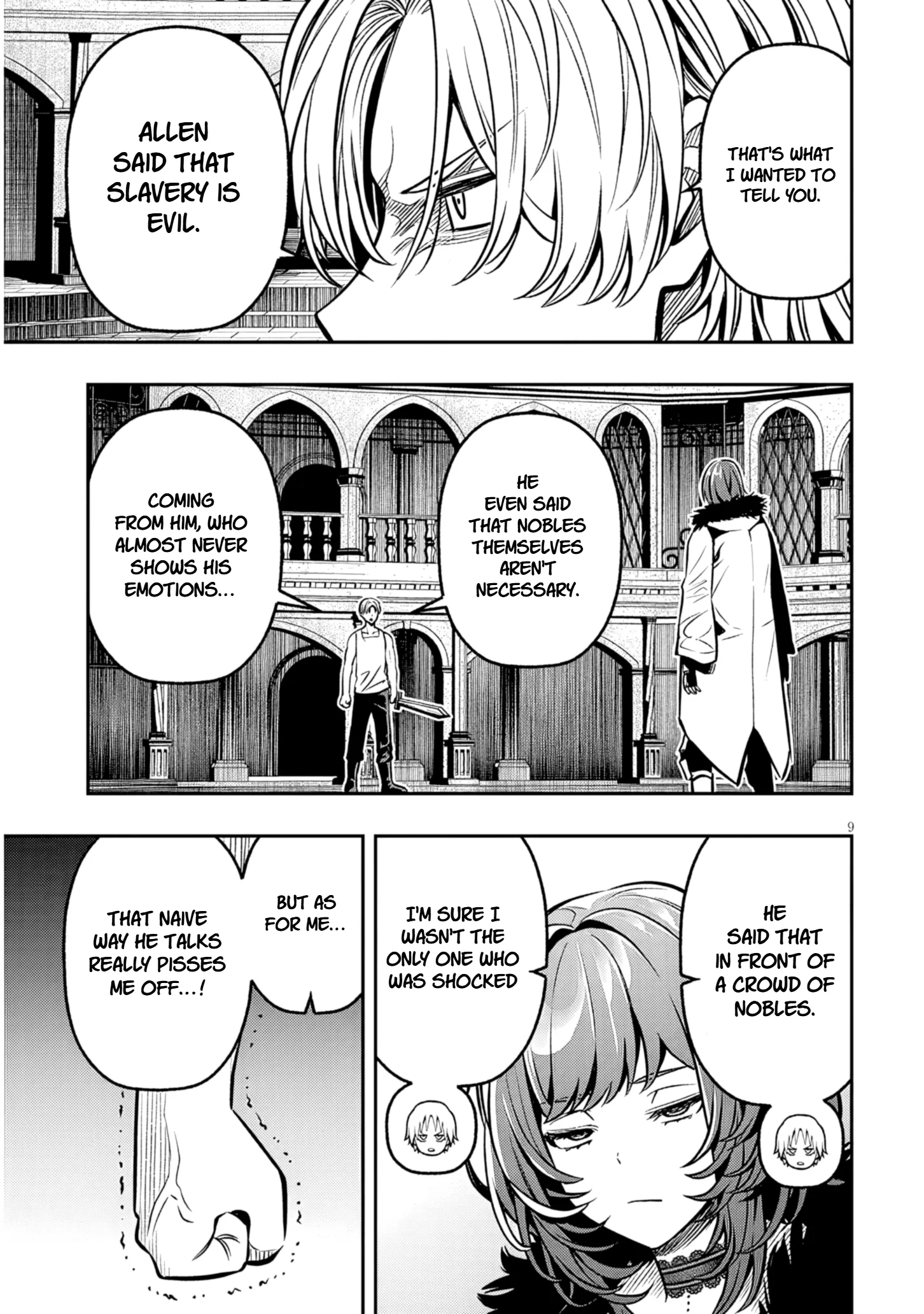 Taida na Akujoku Kizoku ni Tensei shita Ore, Scenario wo Bukkowashitara Kikakugai no Maryoku de Saikyou ni Natta capítulo 17.1, página 9