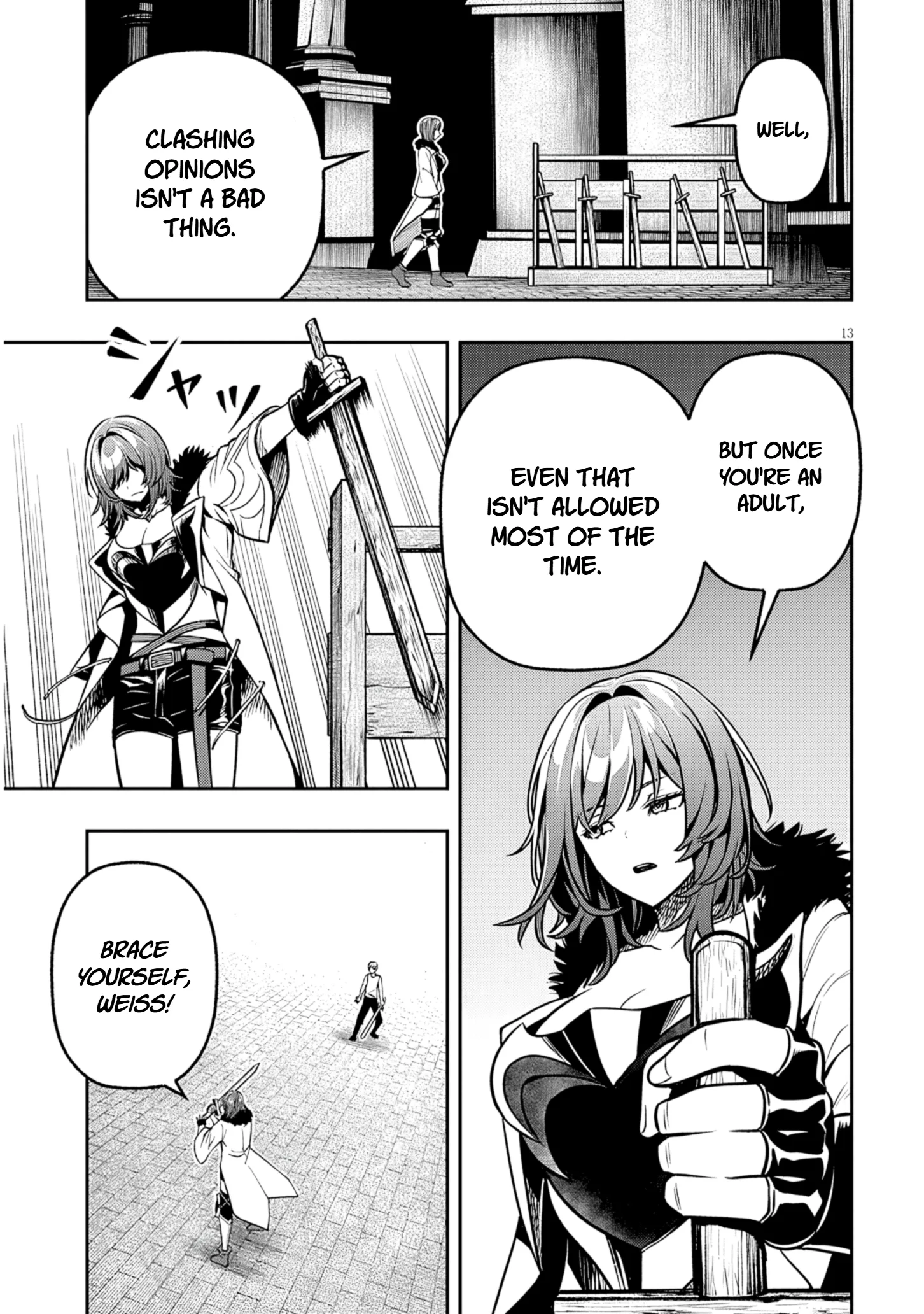 Taida na Akujoku Kizoku ni Tensei shita Ore, Scenario wo Bukkowashitara Kikakugai no Maryoku de Saikyou ni Natta capítulo 17.1, página 13