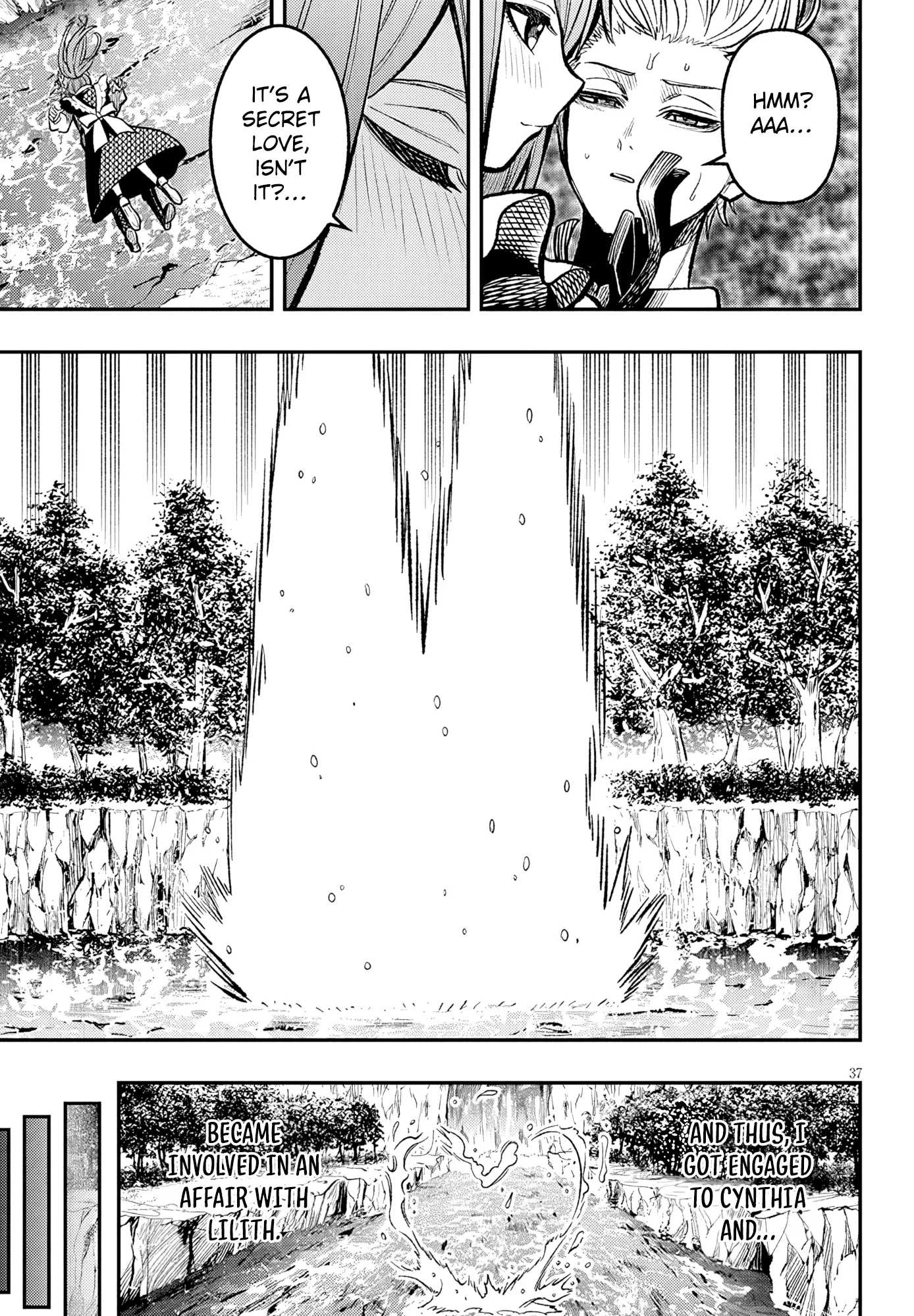 Taida na Akujoku Kizoku ni Tensei shita Ore, Scenario wo Bukkowashitara Kikakugai no Maryoku de Saikyou ni Natta capítulo 4, página 38