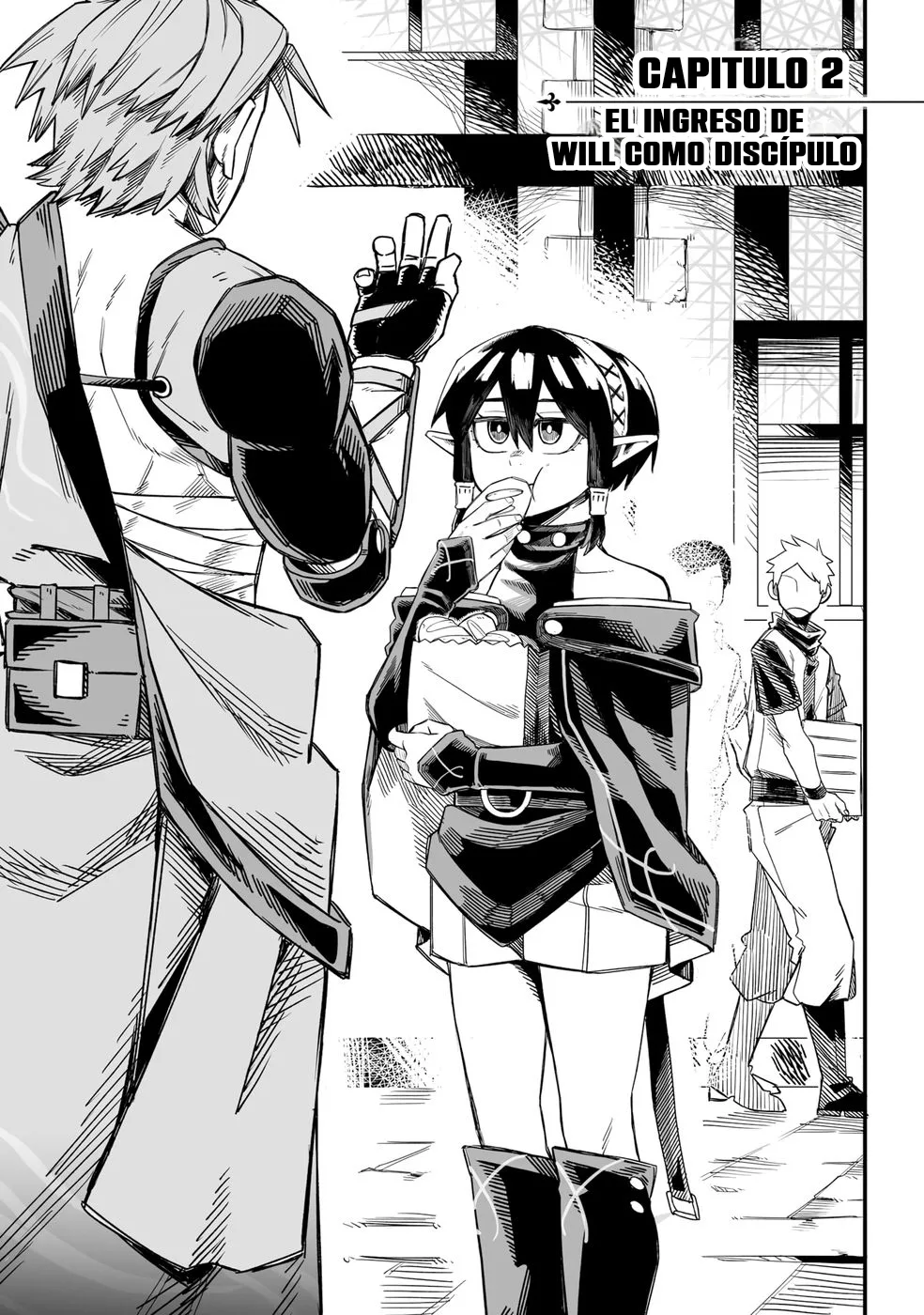 Yoheidan no Itoshigo: Shinikake Koji wa Saikyou Shisho-tachi ni Sodaterareru capítulo 2, página 2