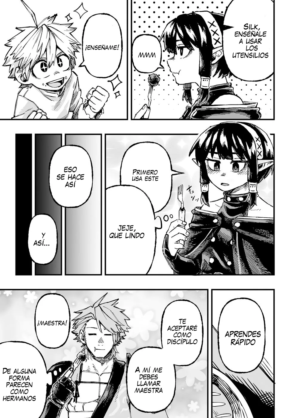 Yoheidan no Itoshigo: Shinikake Koji wa Saikyou Shisho-tachi ni Sodaterareru capítulo 2, página 10