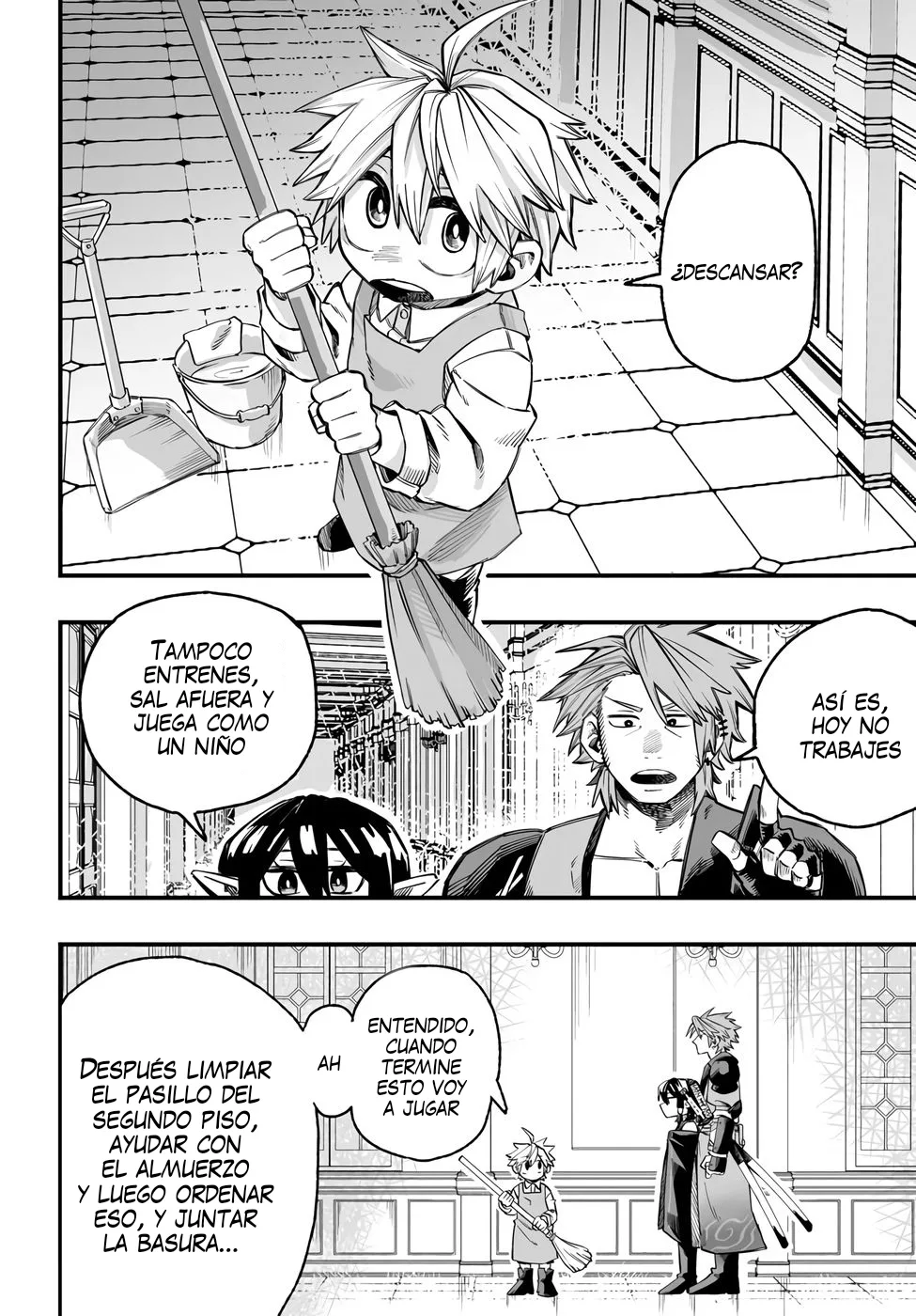 Yoheidan no Itoshigo: Shinikake Koji wa Saikyou Shisho-tachi ni Sodaterareru capítulo 5, página 5