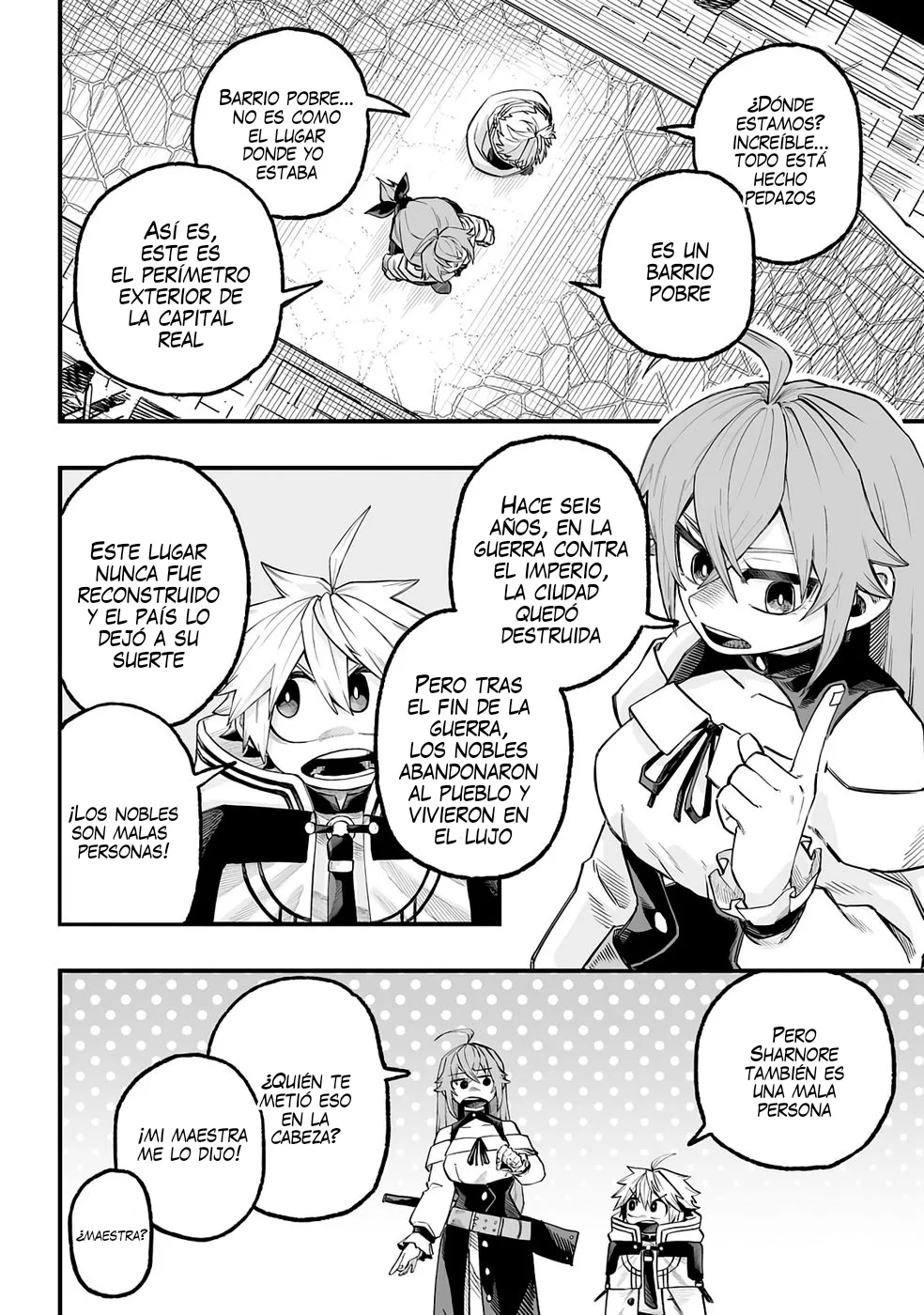 Yoheidan no Itoshigo: Shinikake Koji wa Saikyou Shisho-tachi ni Sodaterareru capítulo 7, página 3