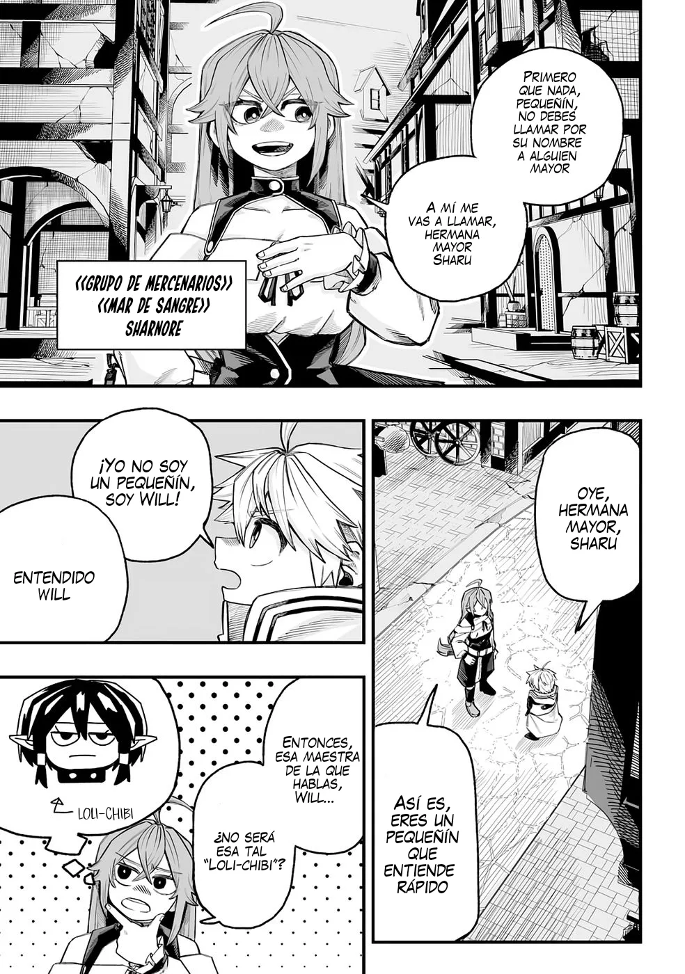 Yoheidan no Itoshigo: Shinikake Koji wa Saikyou Shisho-tachi ni Sodaterareru capítulo 7, página 4