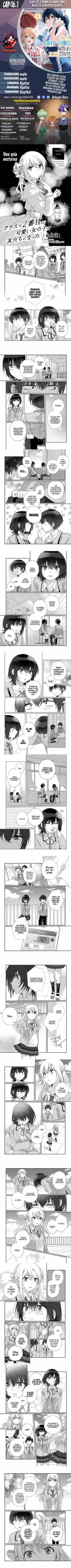 Class de 2-banme ni Kawaii Onnanoko to Tomodachi ni Natta capítulo 16.1, página 1
