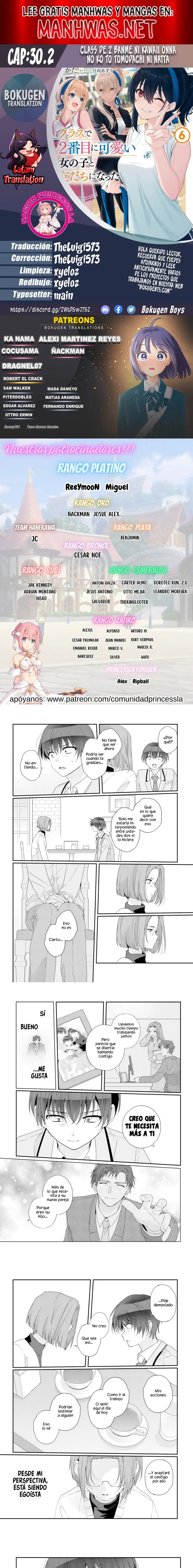 Class de 2-banme ni Kawaii Onnanoko to Tomodachi ni Natta capítulo 30.2, página 1