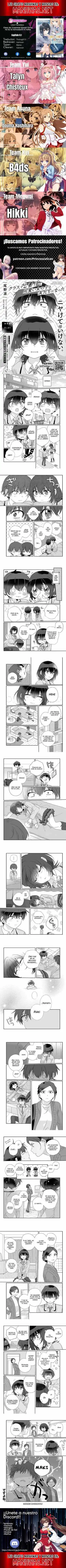 Class de 2-banme ni Kawaii Onnanoko to Tomodachi ni Natta capítulo 8.1, página 1