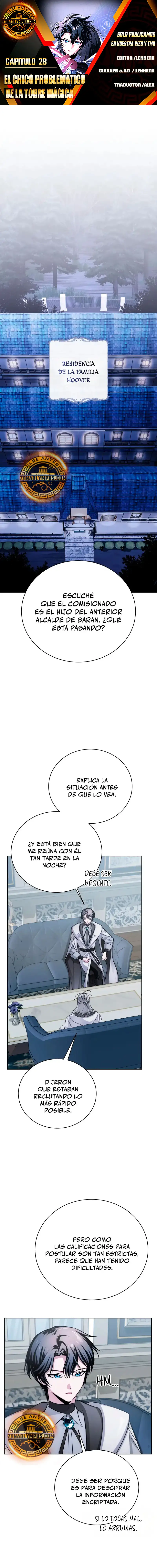El chico problemático de la torre mágica capítulo 28, página 1