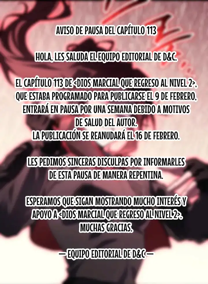 El Dios Marcial que Regresó al nivel 2 capítulo 112.05, página 1