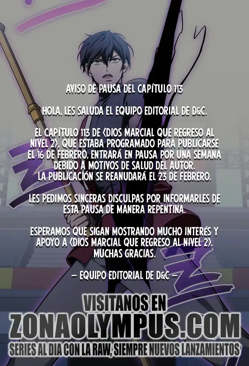 El Dios Marcial que Regresó al nivel 2 capítulo 112.06, página 1