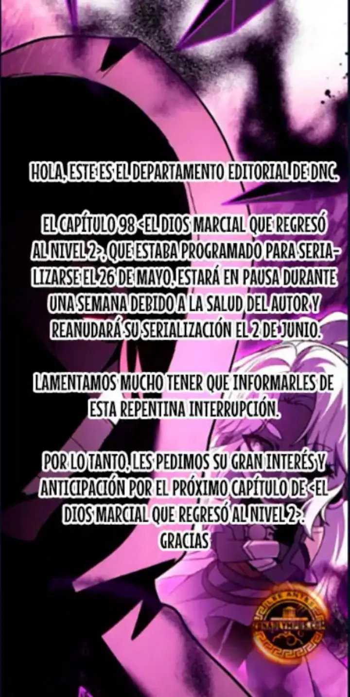 El Dios Marcial que Regresó al nivel 2 capítulo 97.5, página 1