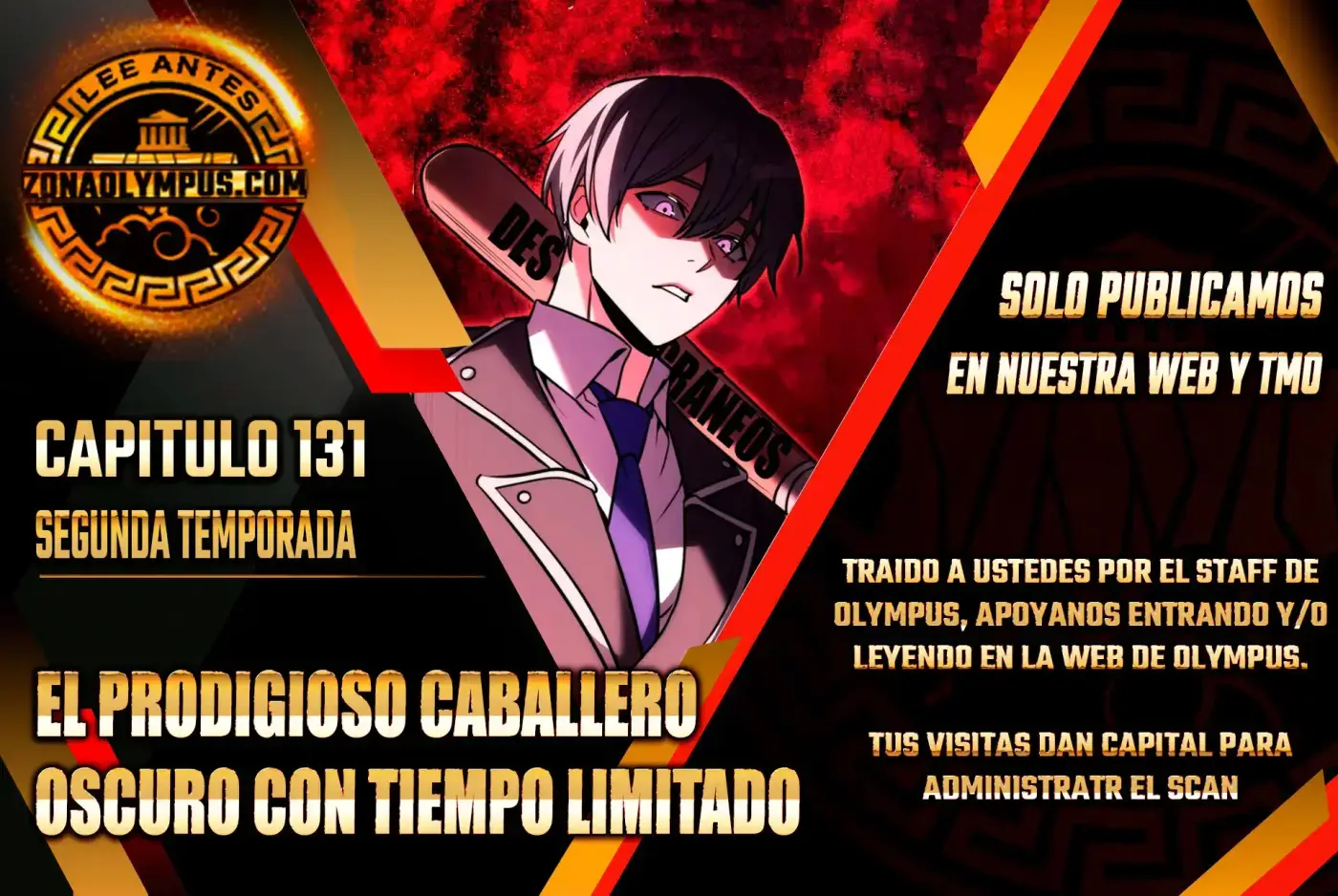 El prodigioso caballero oscuro con tiempo limitado capítulo 131, página 1