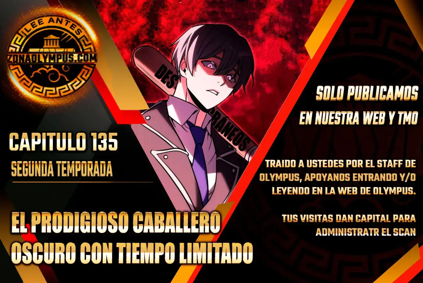 El prodigioso caballero oscuro con tiempo limitado capítulo 135, página 1