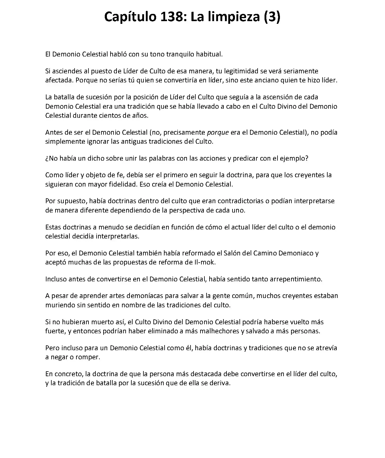 Obligado a ser Demonio Celestial capítulo 138, página 2