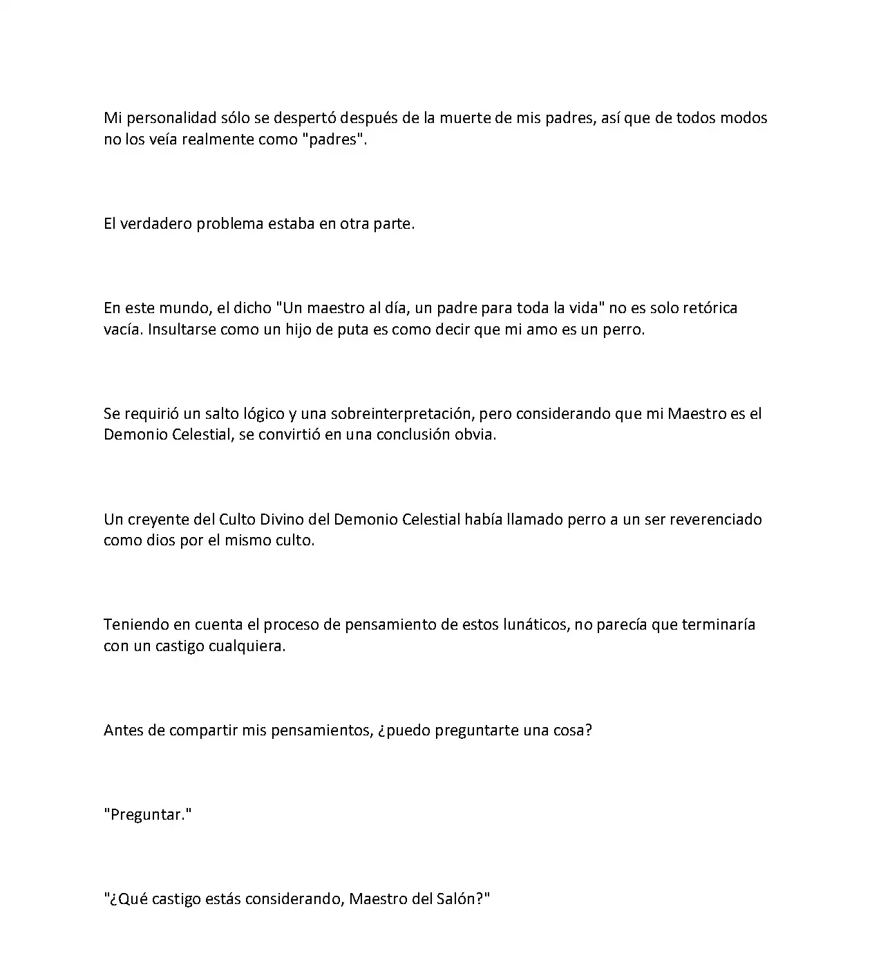 Obligado a ser Demonio Celestial capítulo 79, página 8