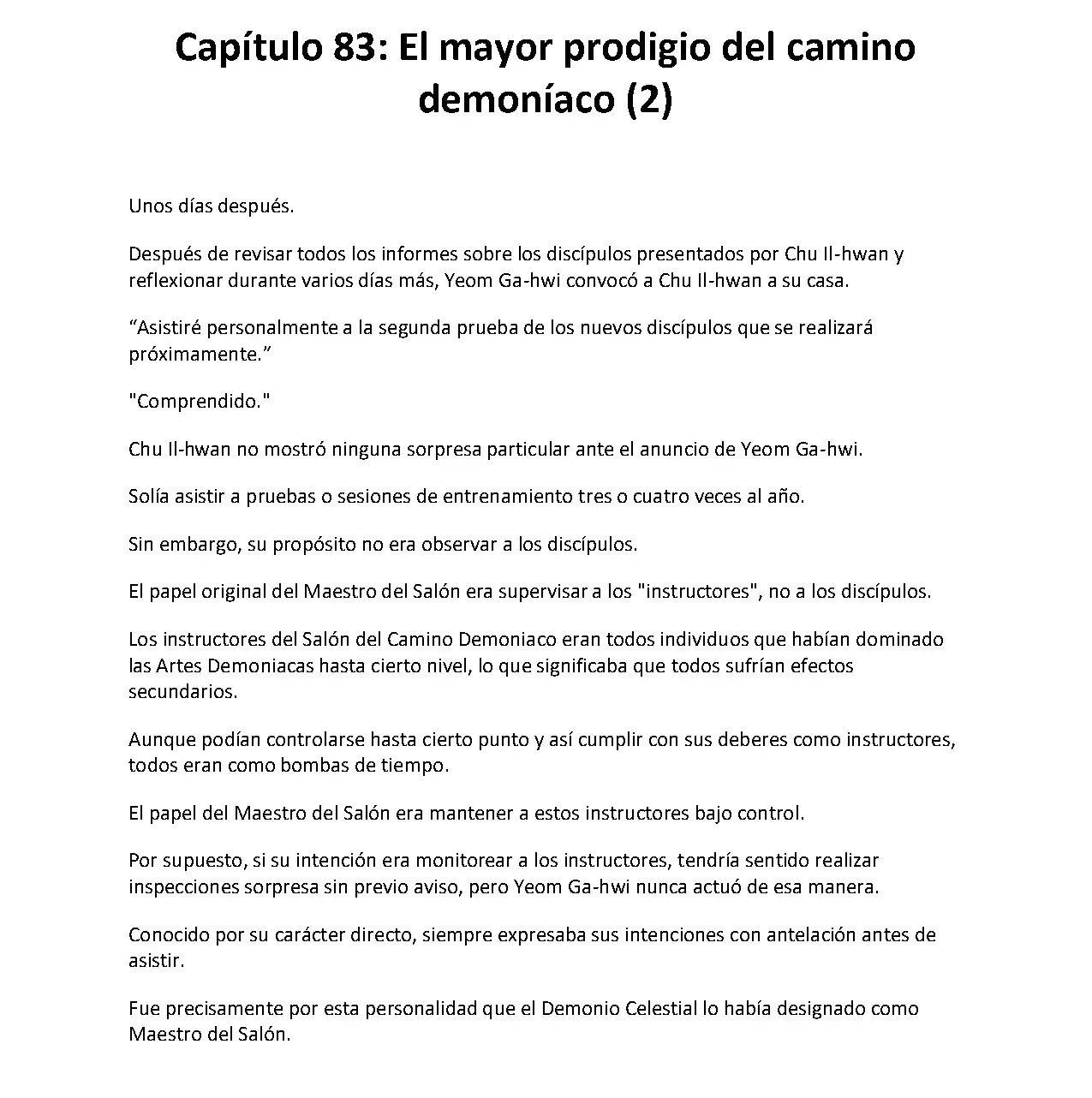 Obligado a ser Demonio Celestial capítulo 83, página 2