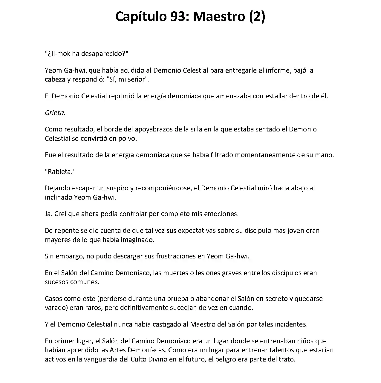 Obligado a ser Demonio Celestial capítulo 93, página 2