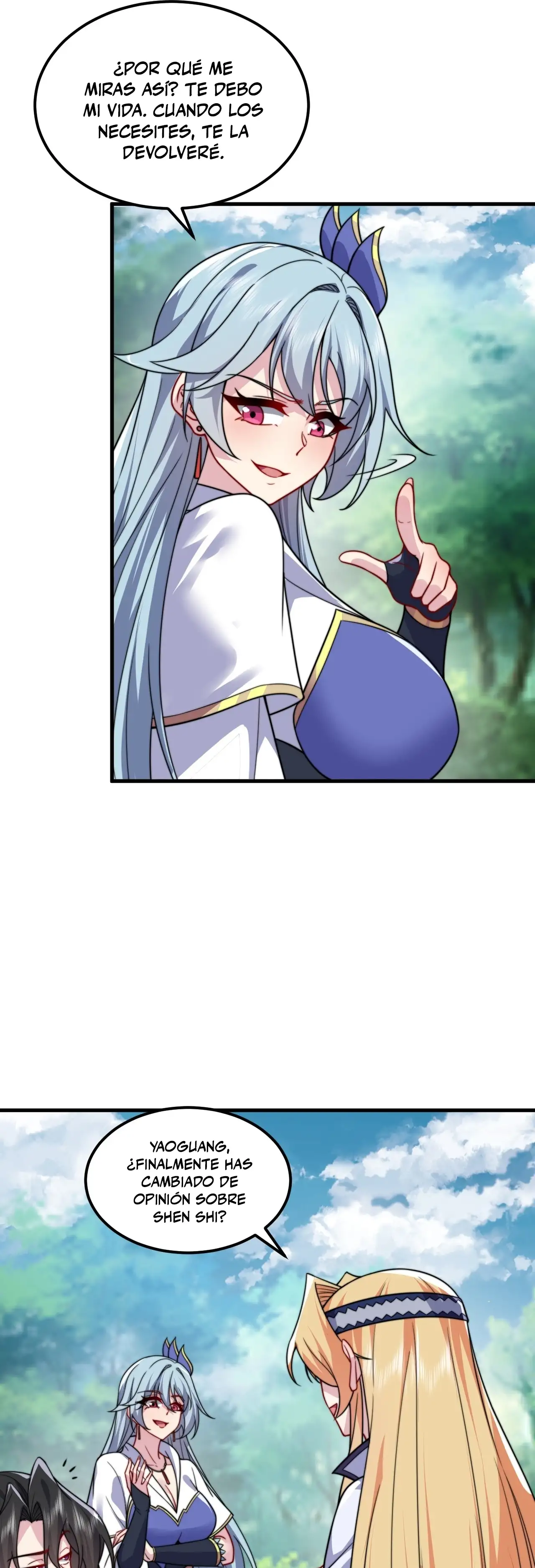 Yo, el Maestro Malvado, Llevo a mis Discipulas a ser Invencibles en Todo el Mundo capítulo 105, página 17