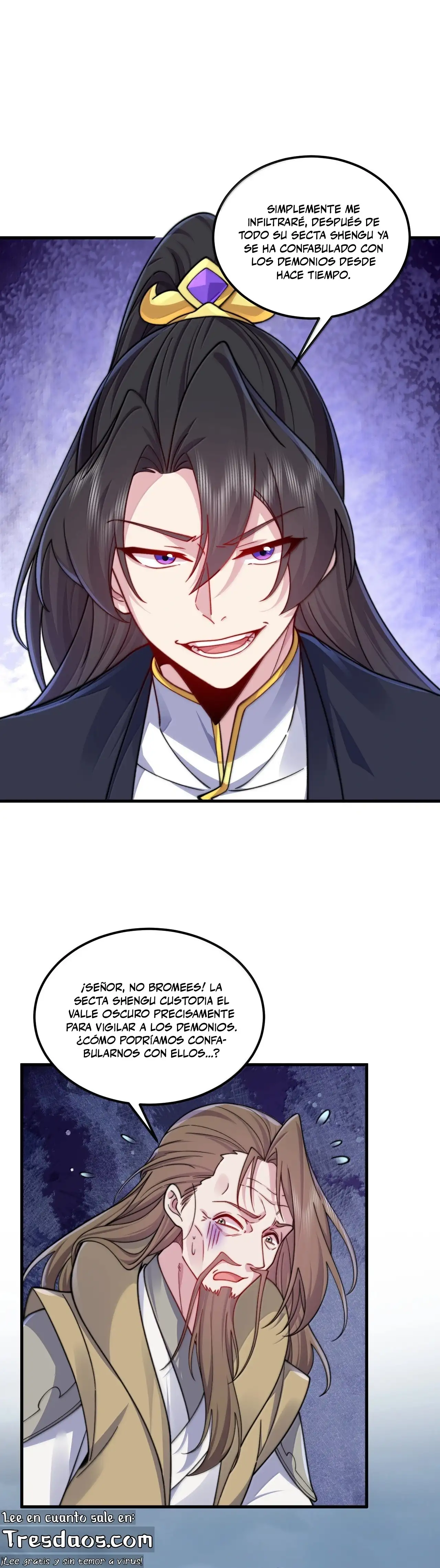 Yo, el Maestro Malvado, Llevo a mis Discipulas a ser Invencibles en Todo el Mundo capítulo 129, página 17