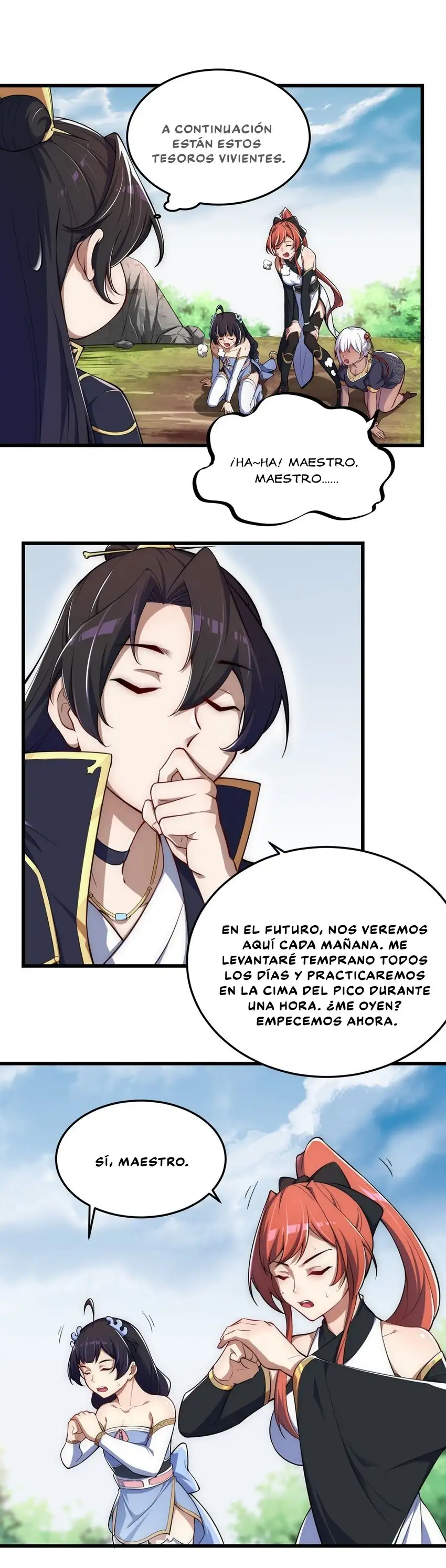 Yo, el Maestro Malvado, Llevo a mis Discipulas a ser Invencibles en Todo el Mundo capítulo 4, página 17