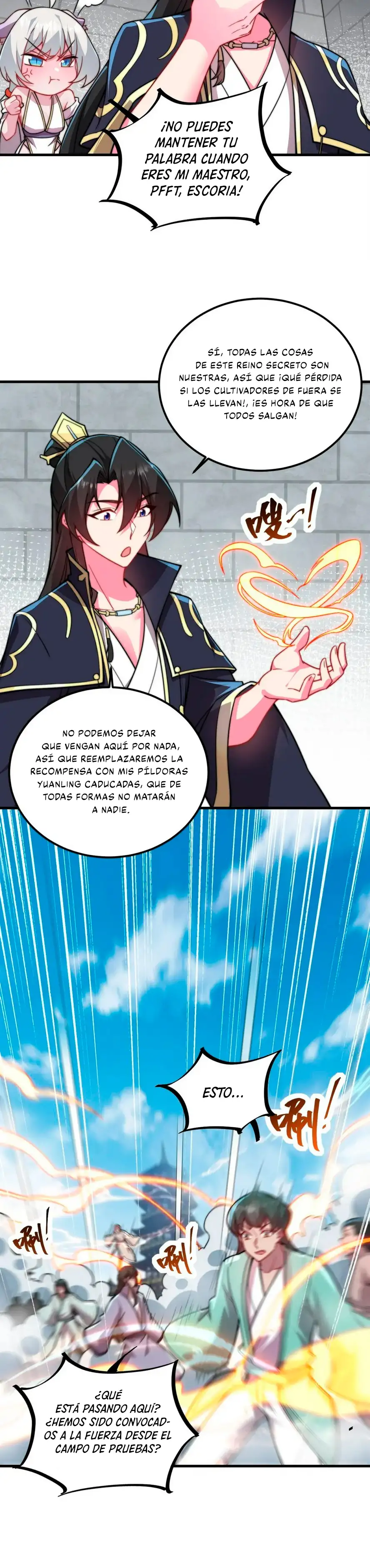 Yo, el Maestro Malvado, Llevo a mis Discipulas a ser Invencibles en Todo el Mundo capítulo 64, página 14