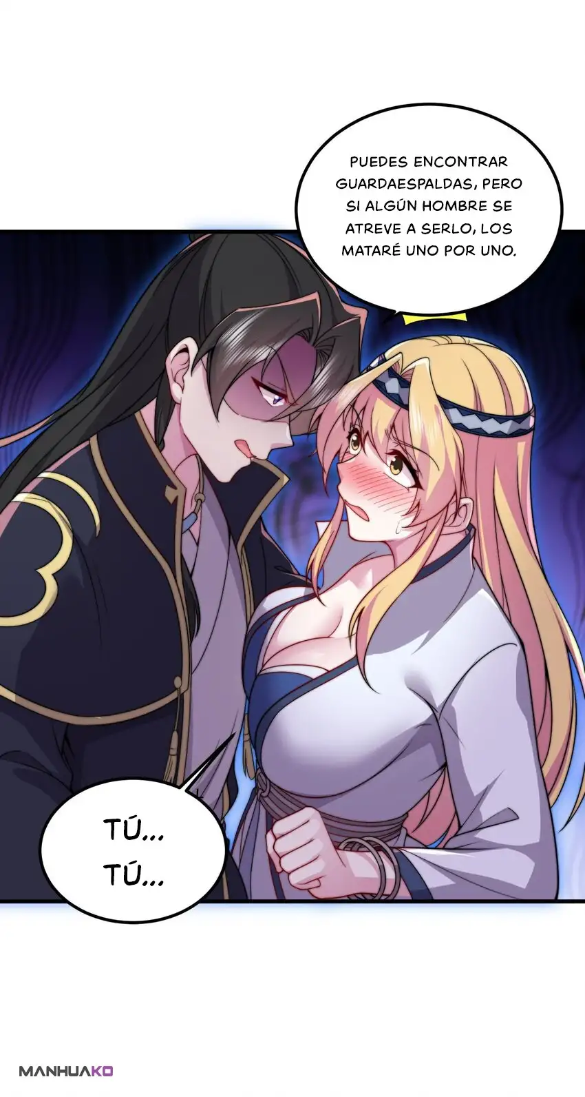 Yo, el Maestro Malvado, Llevo a mis Discipulas a ser Invencibles en Todo el Mundo capítulo 71, página 44