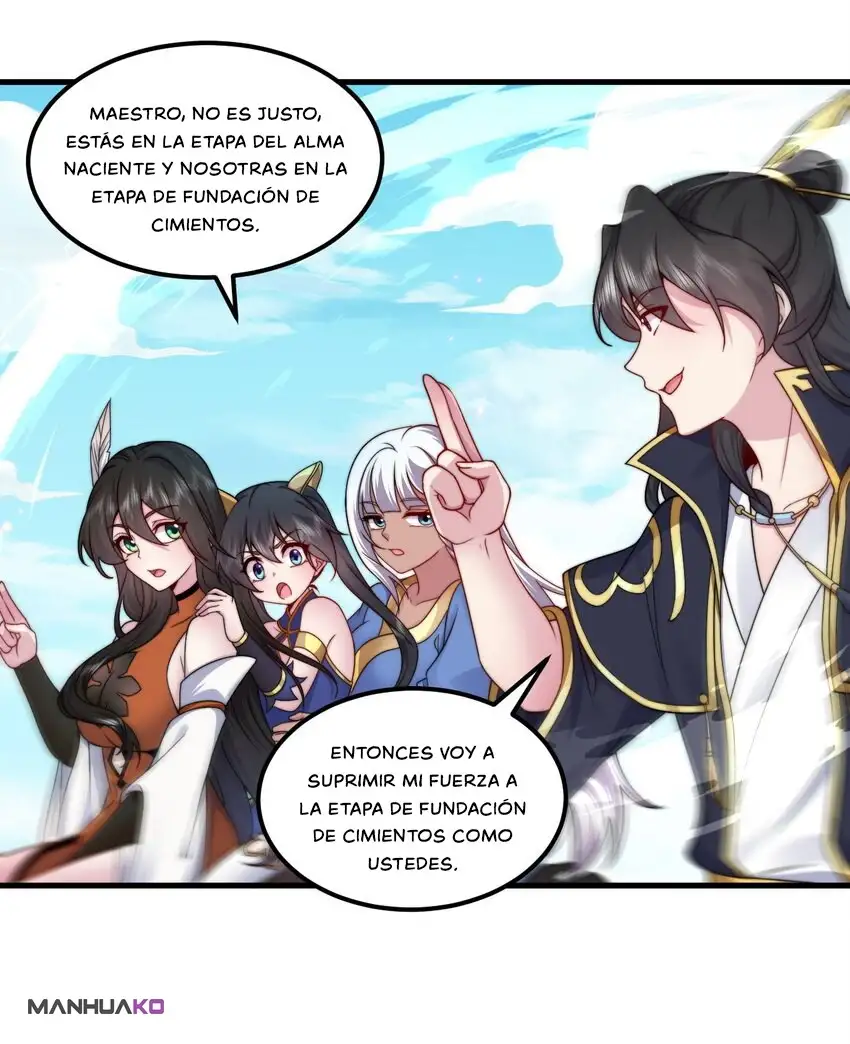 Yo, el Maestro Malvado, Llevo a mis Discipulas a ser Invencibles en Todo el Mundo capítulo 74, página 44