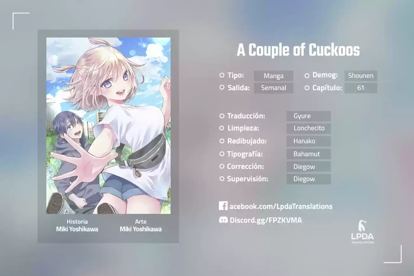 A Couple of Cuckoos capítulo 61, página 1