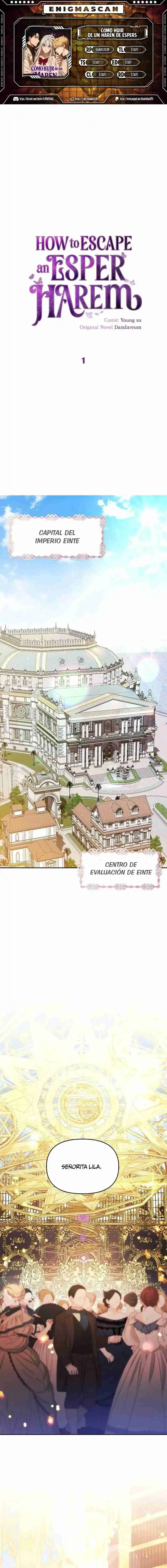 Cómo huir de un harén de espers capítulo 1, página 1
