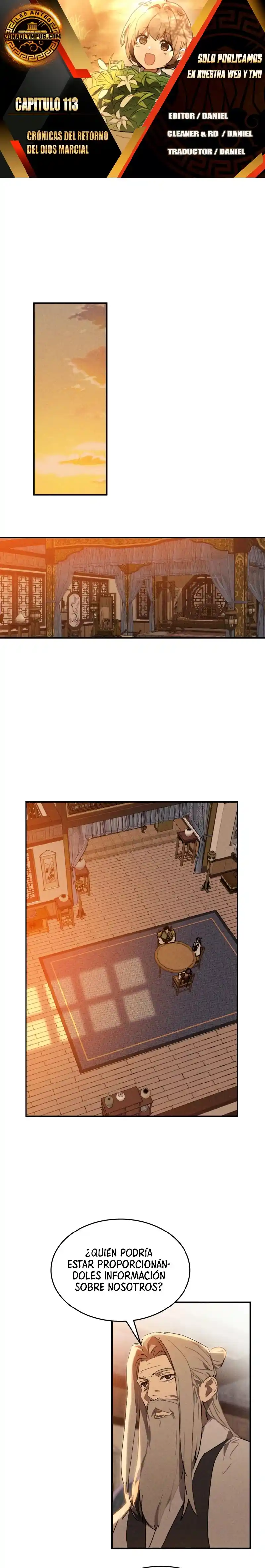 Crónicas del Regreso del Dios marcial capítulo 113, página 1