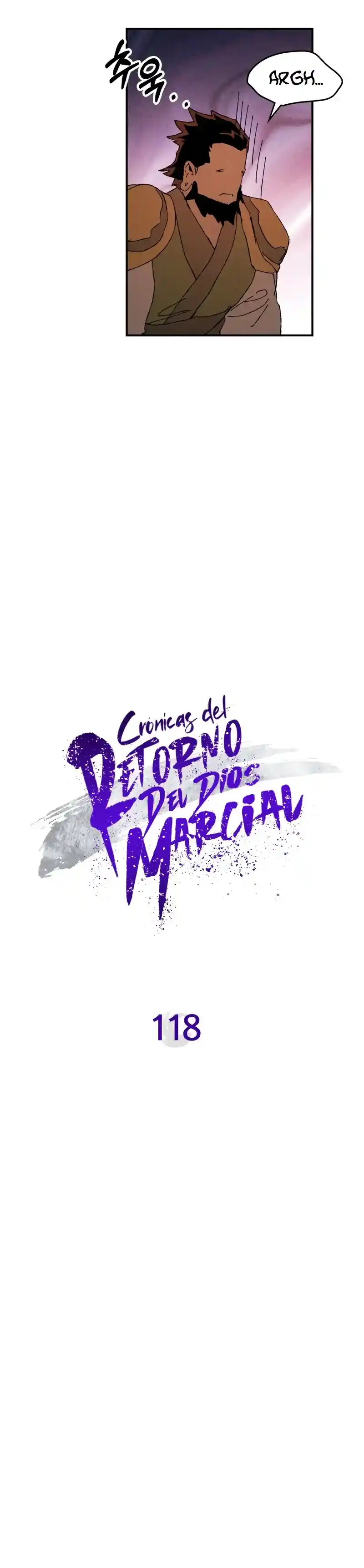 Crónicas del Regreso del Dios marcial capítulo 118, página 3